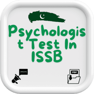 Psychologist Test In ISSB