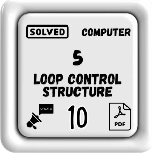 Class 10 Computer Notes Chapter 5 (Loop Control Structure) FBISE/BISE