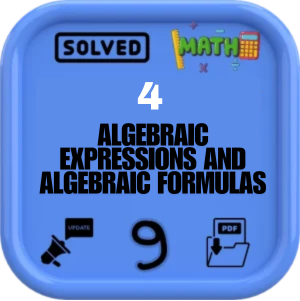 Algebraic Expressions and Algebraic Formulas